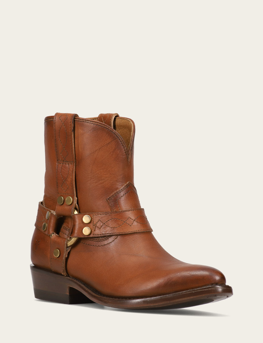 Frye Women's Saddle Billy Short Harness Booties / Saddle
