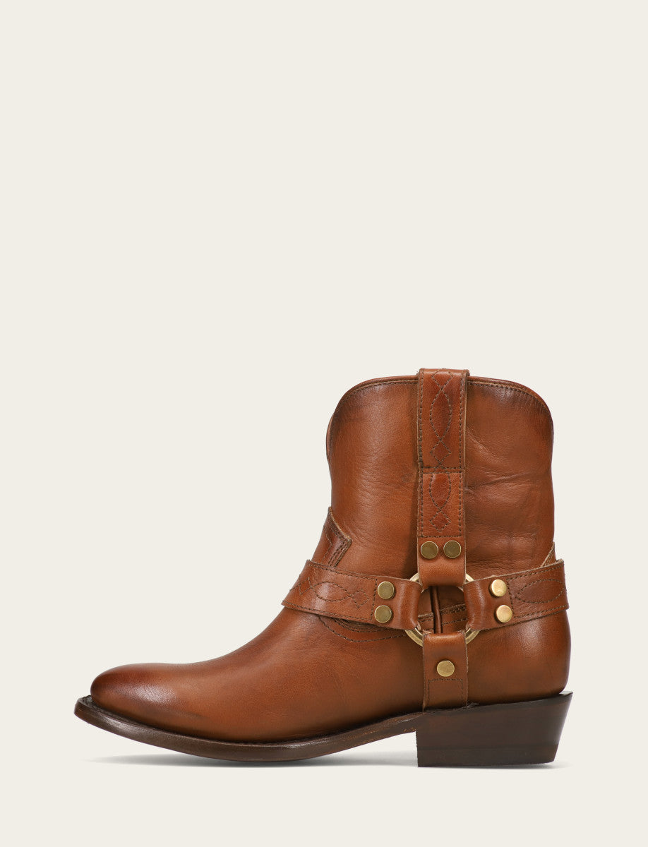 Frye Women's Saddle Billy Short Harness Booties / Saddle