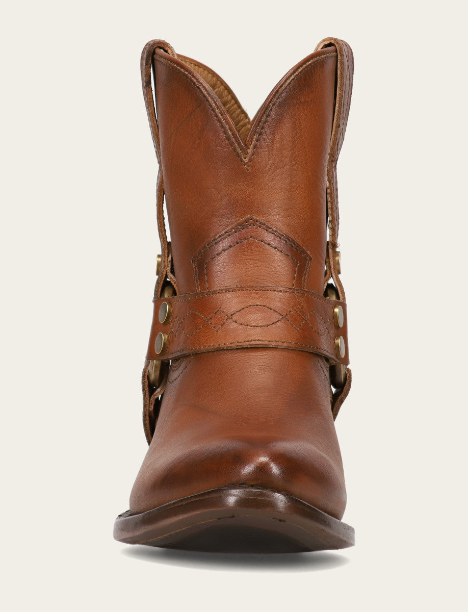 Frye Women's Saddle Billy Short Harness Booties / Saddle