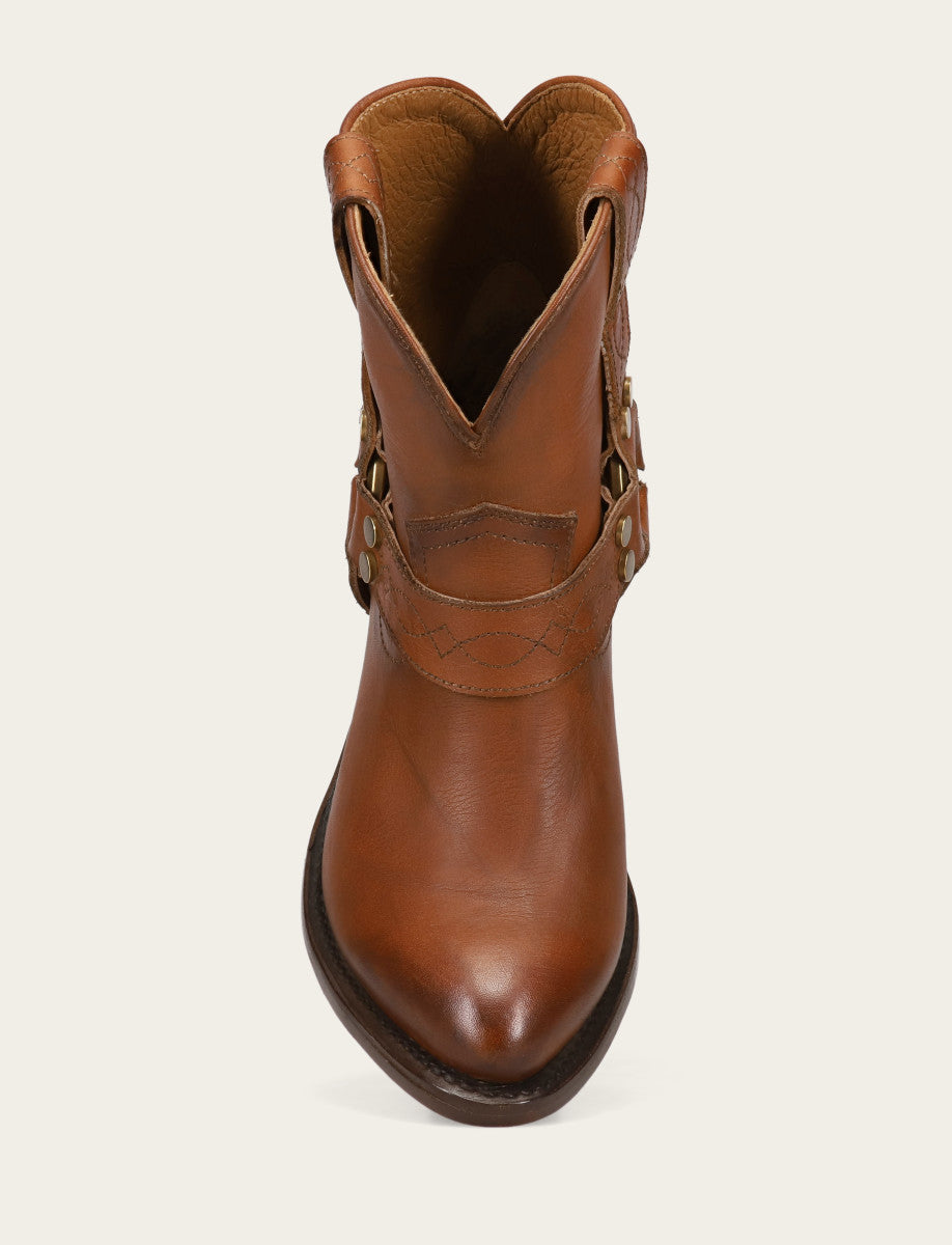 Frye Women's Saddle Billy Short Harness Booties / Saddle