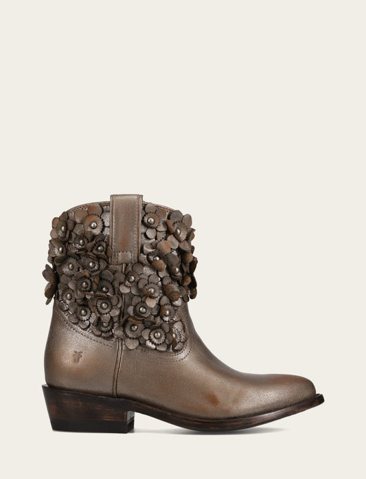 Frye Women's Metallic Stone Billy Flower Boot / Metallic Stone