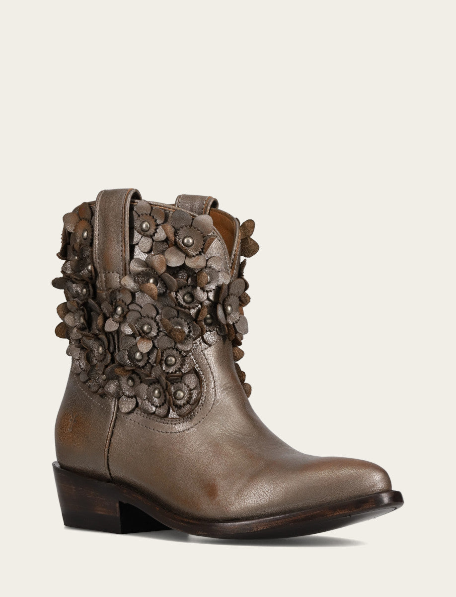 Frye Women's Metallic Stone Billy Flower Boot / Metallic Stone