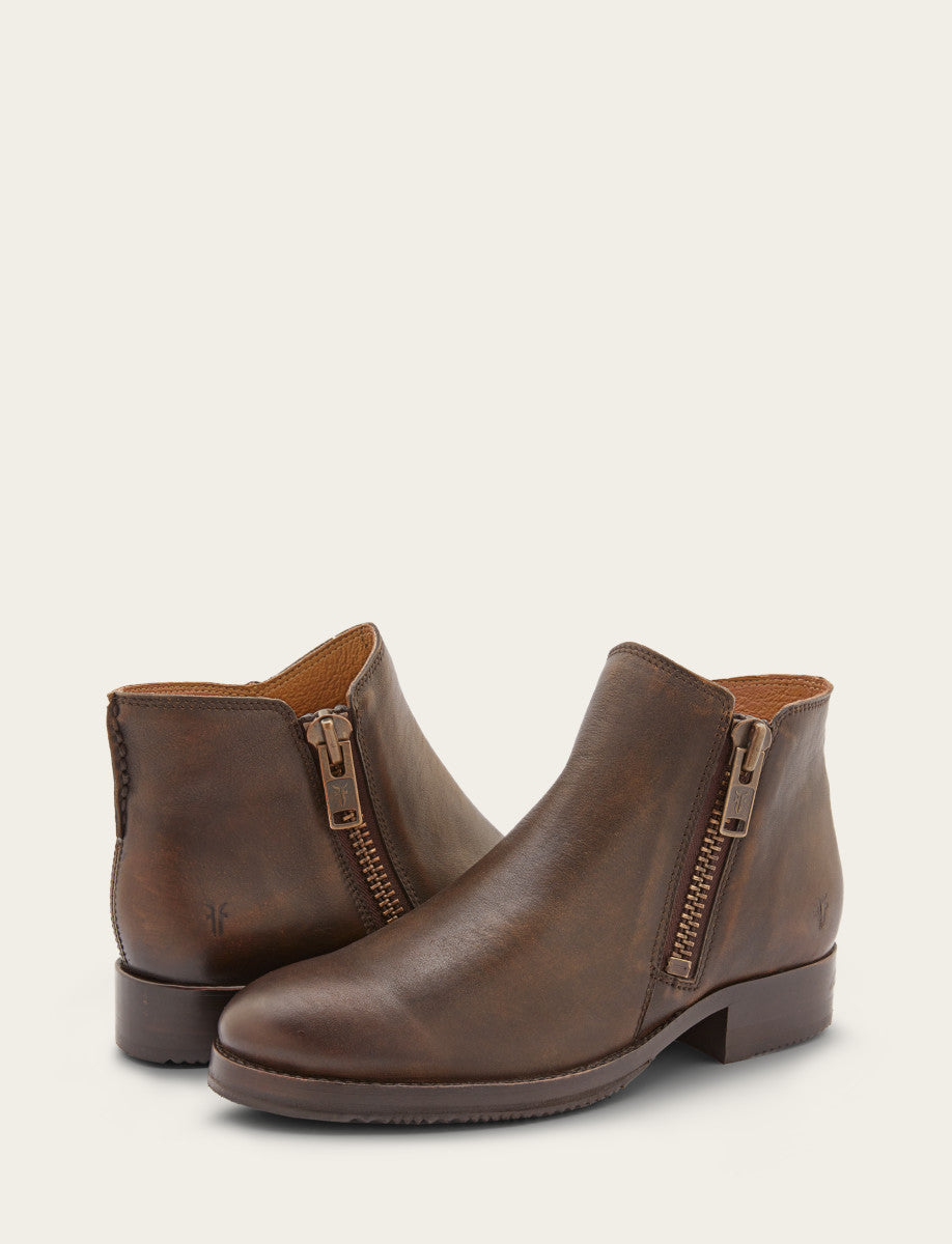 Frye Women's Dark Brown Madison Moto Shooties / Dark Brown