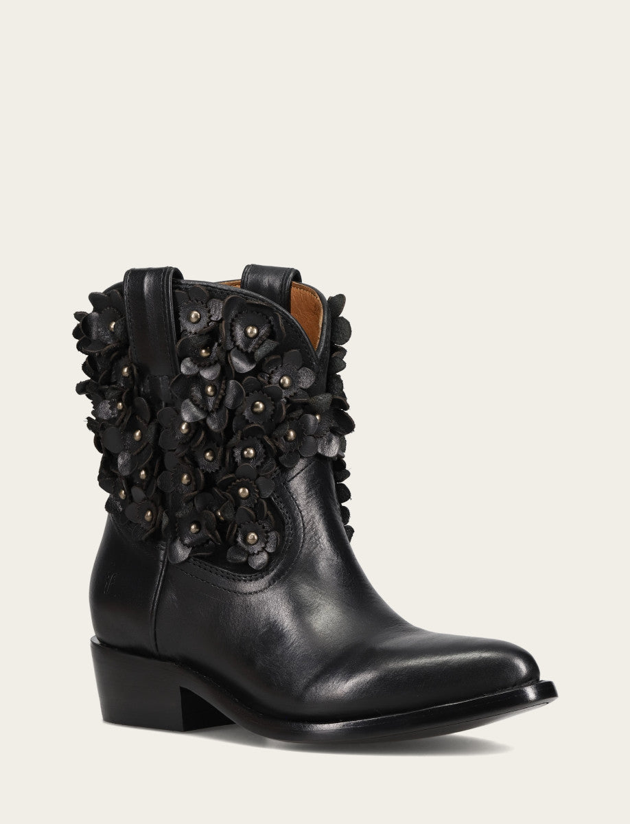 Frye Women's Black Billy Flower Boot / Black