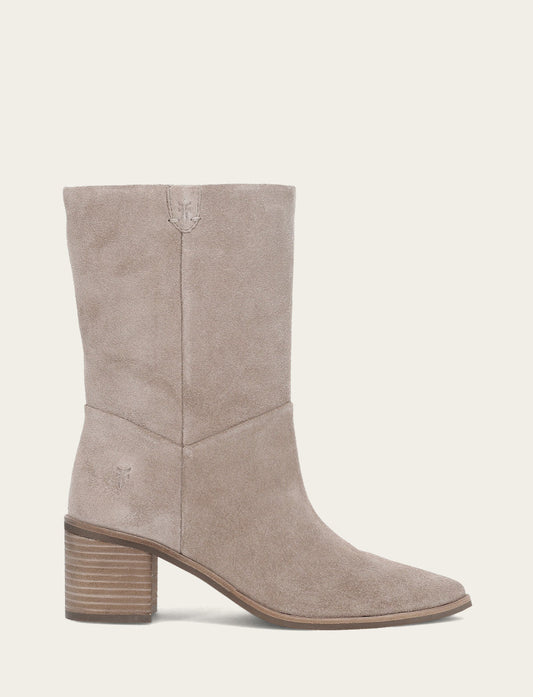 Frye Women's Taupe Sadie Softy Mid Booties / Taupe