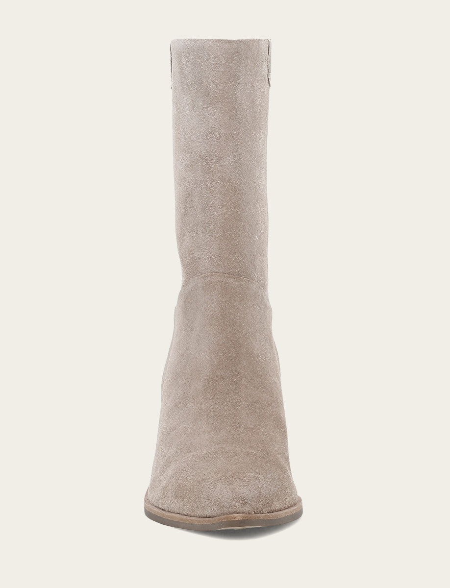 Frye Women's Taupe Sadie Softy Mid Booties / Taupe