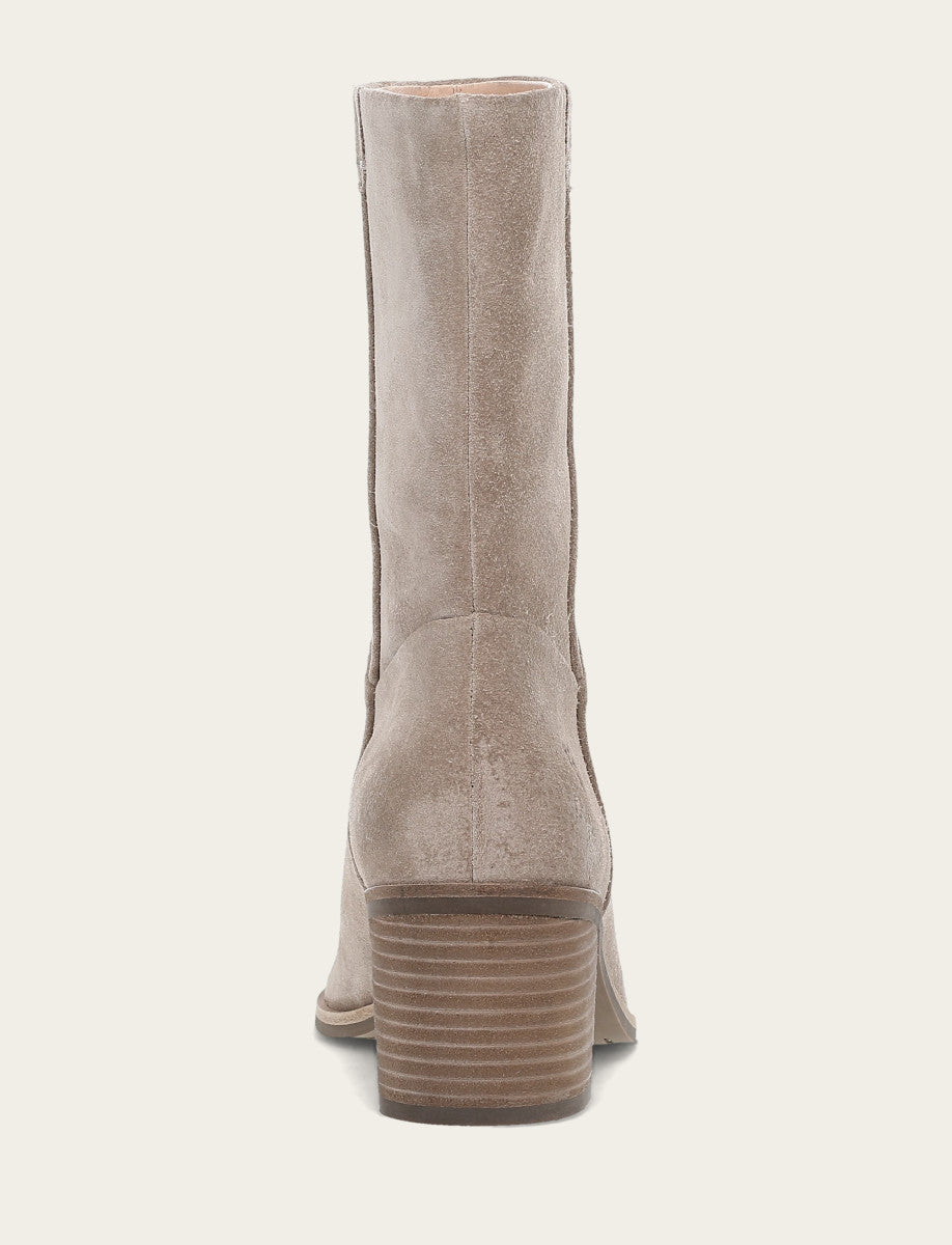 Frye Women's Taupe Sadie Softy Mid Booties / Taupe