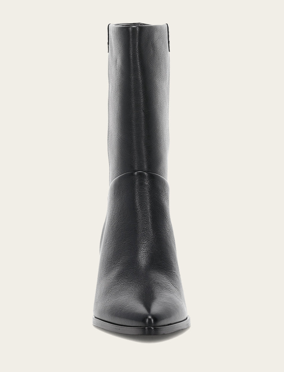 Frye Women's Black Sadie Softy Mid Booties / Black
