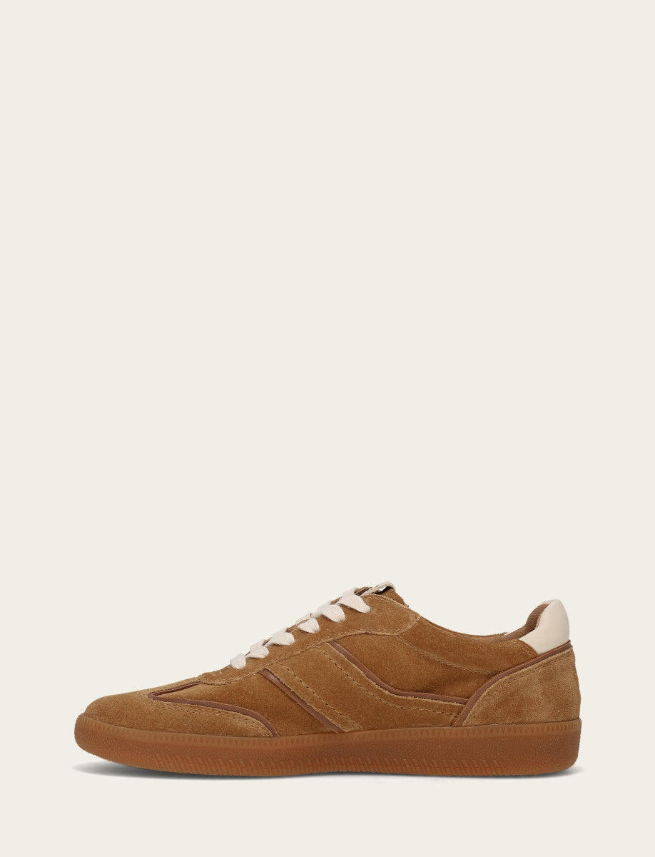 Frye Women's Toffee Milly Low Lace Sneaker / Toffee