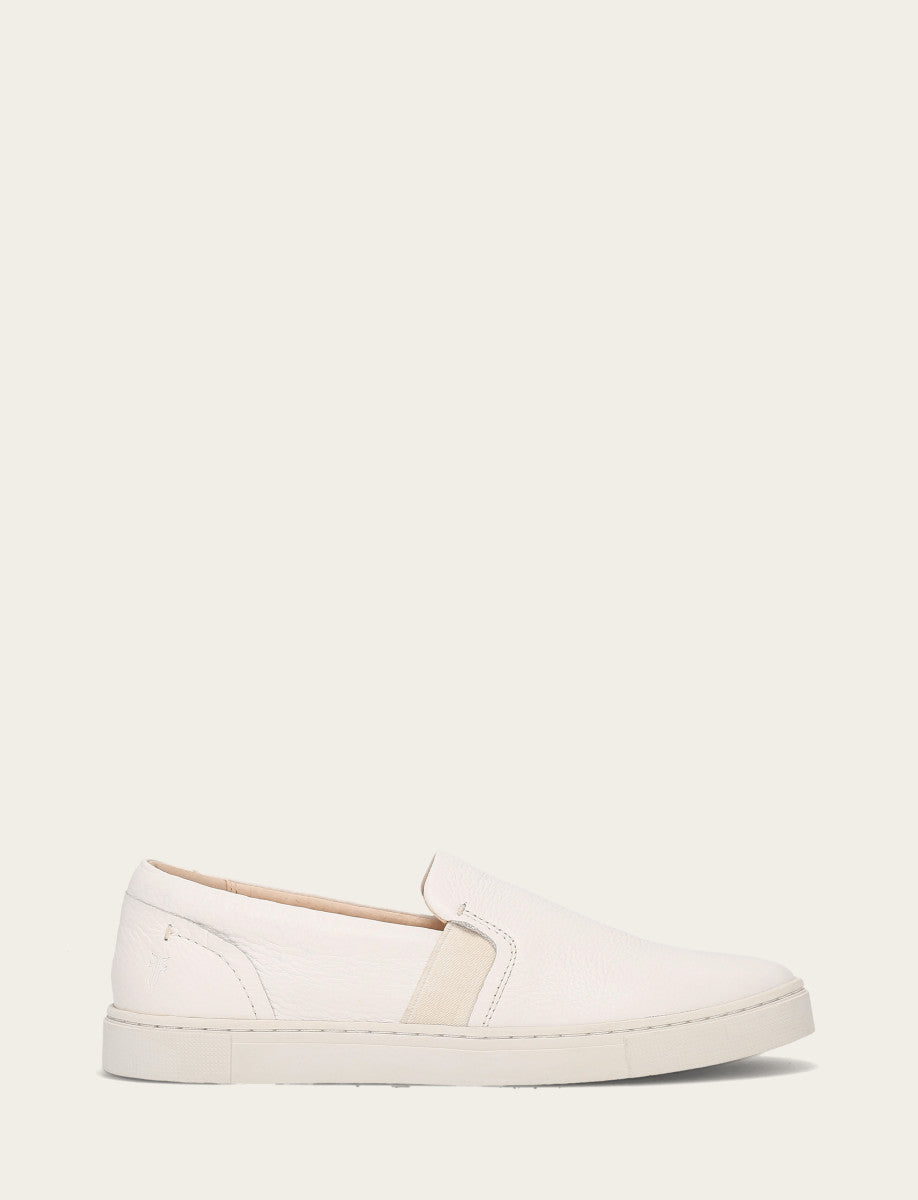 Frye Women's White Ivy Slip On Sneakers / White