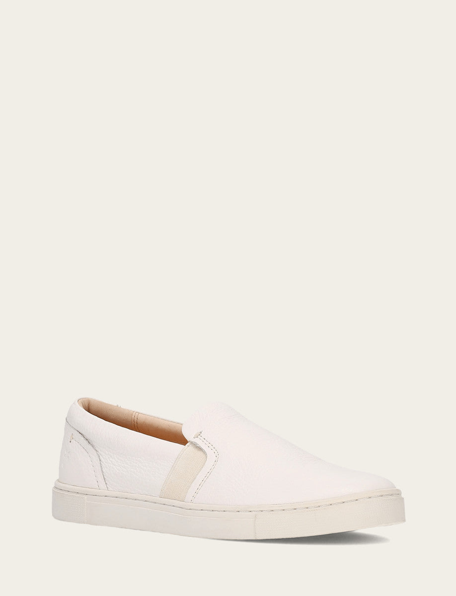 Frye Women's White Ivy Slip On Sneakers / White