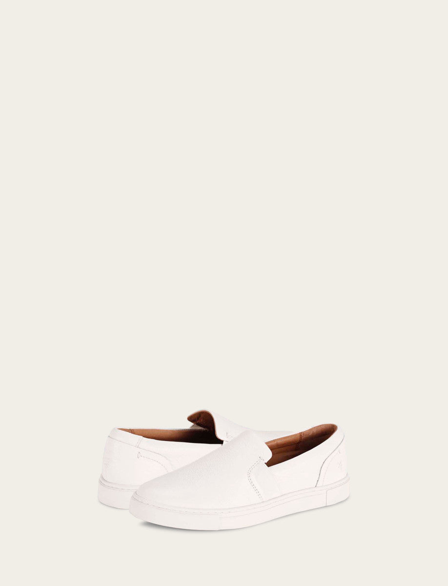 Frye Women's White Ivy Slip On Sneakers / White