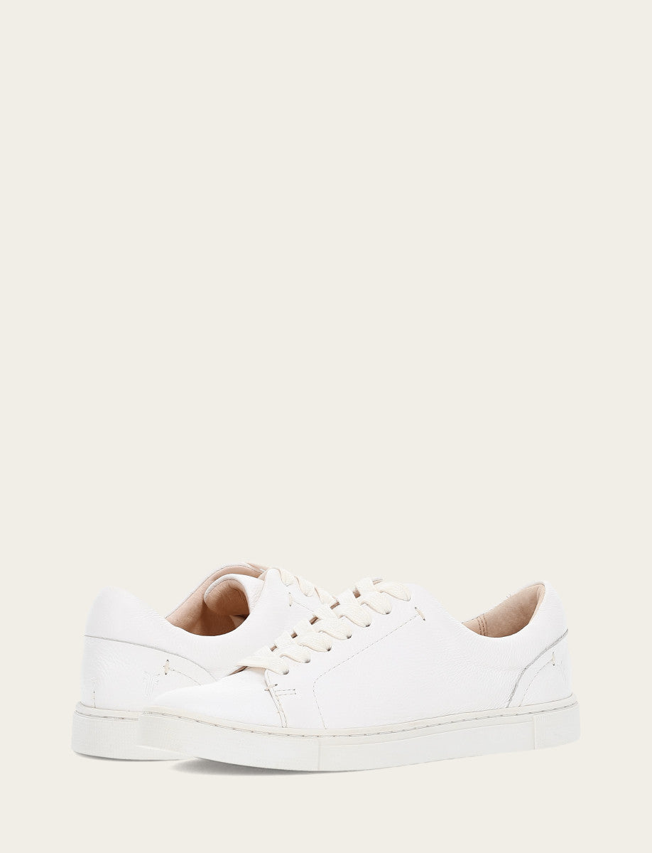 Frye Women's White Ivy Low Lace Sneakers / White