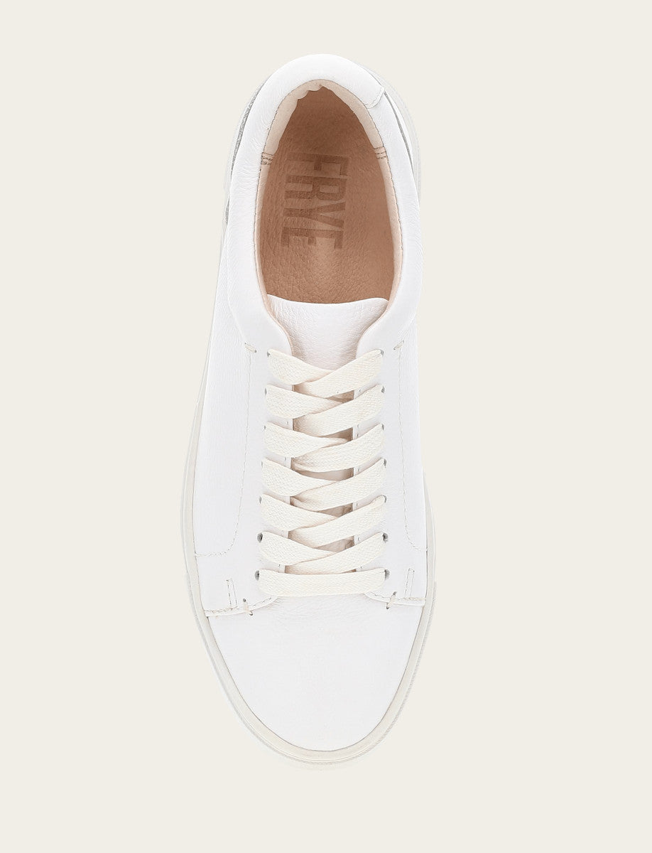 Frye Women's White Ivy Low Lace Sneakers / White