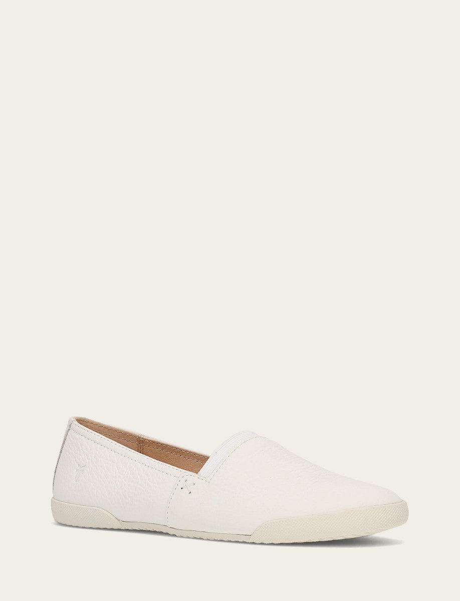 Frye Women's White Melanie Slip On Sneakers / White