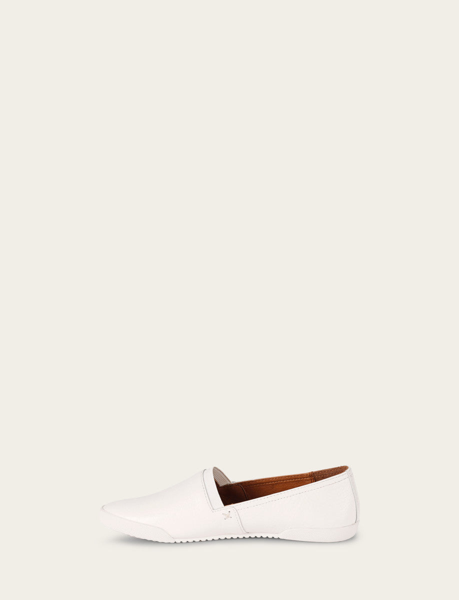 Frye Women's White Melanie Slip On Sneakers / White