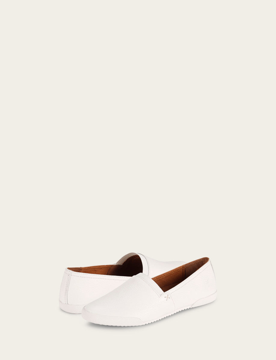 Frye Women's White Melanie Slip On Sneakers / White