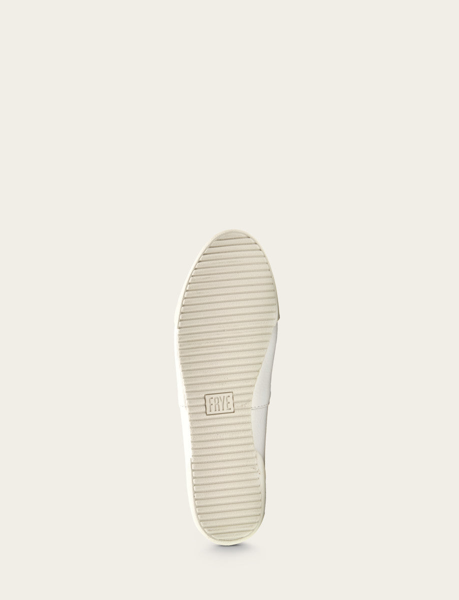 Frye Women's White Melanie Slip On Sneakers / White