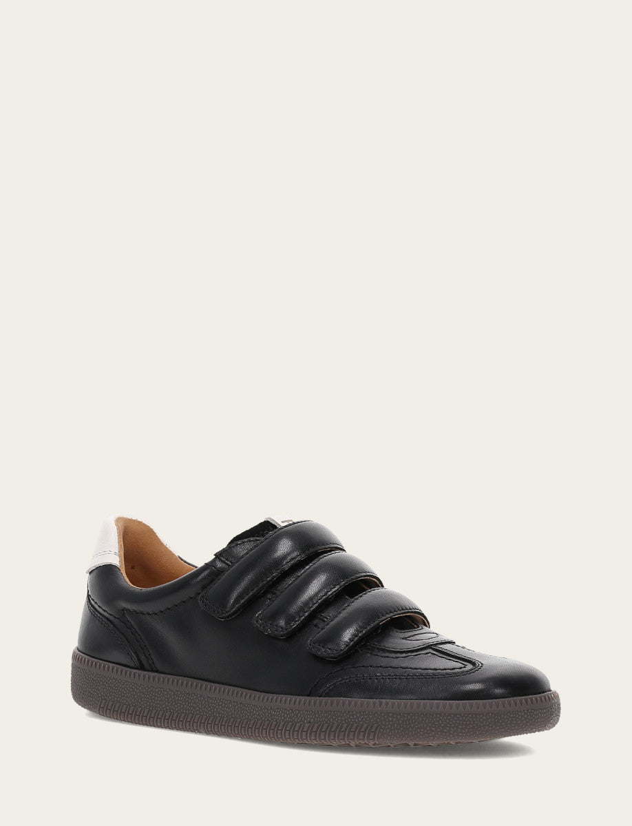 Frye Women's Black Milly 3 Strap Sneakers / Black