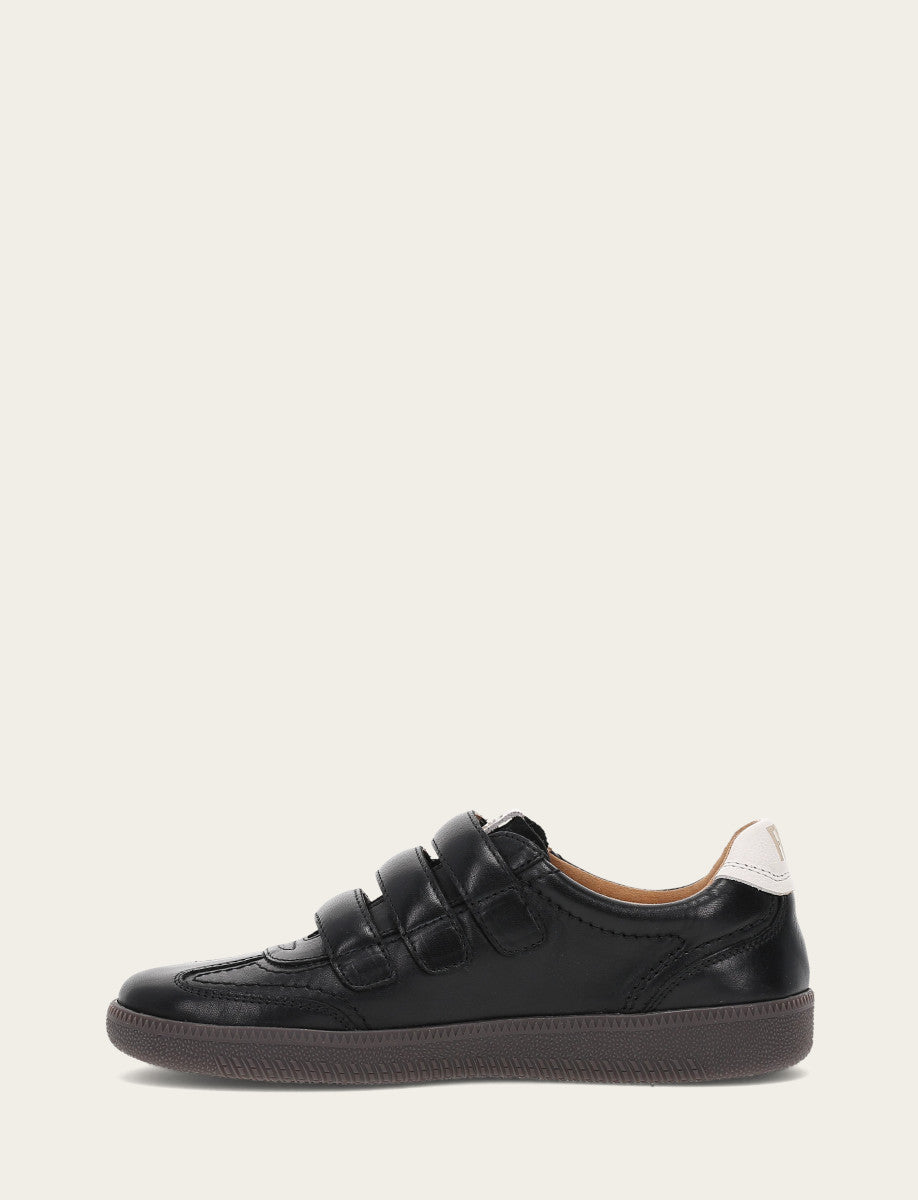 Frye Women's Black Milly 3 Strap Sneakers / Black