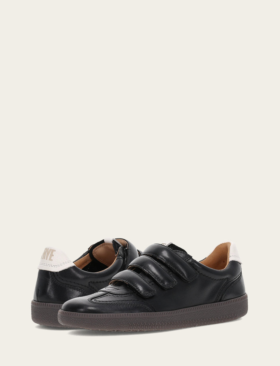 Frye Women's Black Milly 3 Strap Sneakers / Black