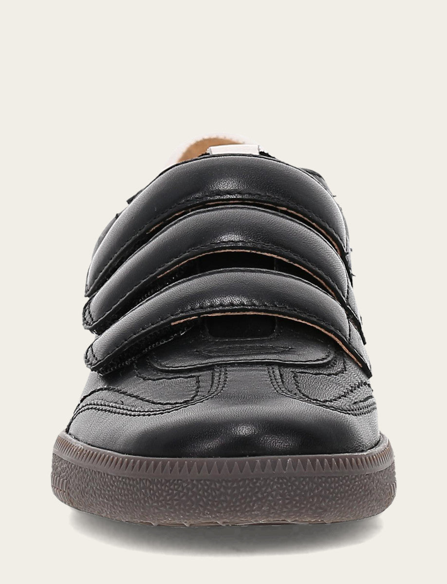 Frye Women's Black Milly 3 Strap Sneakers / Black