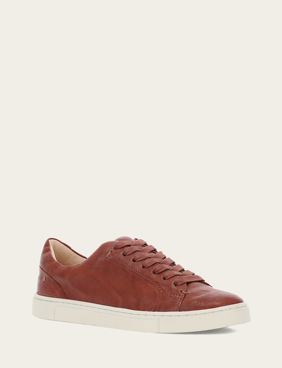 Frye Women's Cognac Ivy Low Lace Sneakers / Cognac