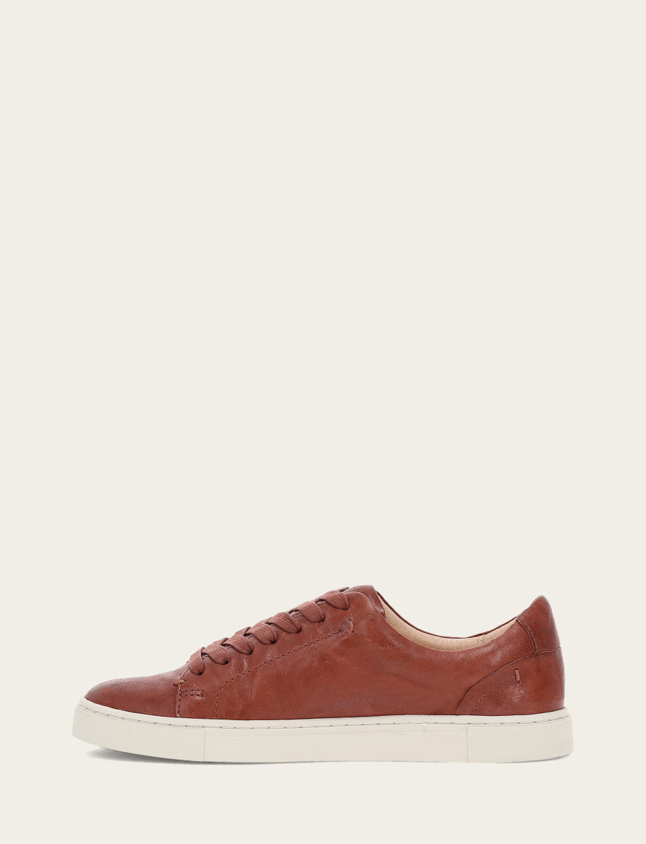 Frye Women's Cognac Ivy Low Lace Sneakers / Cognac