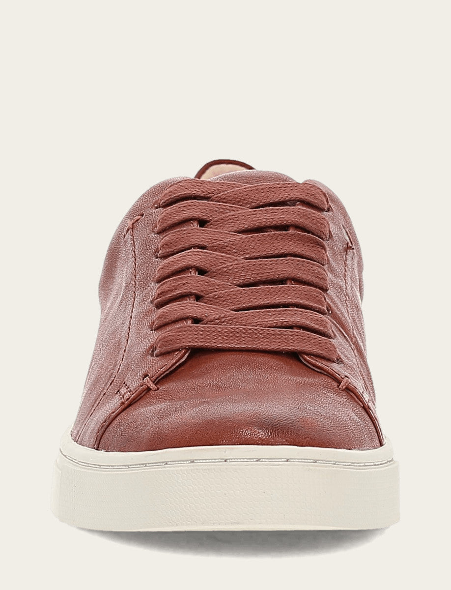 Frye Women's Cognac Ivy Low Lace Sneakers / Cognac