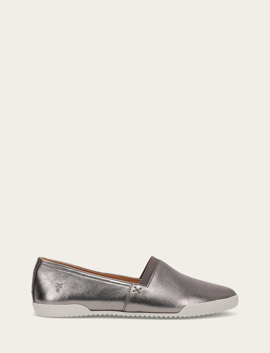 Frye Women's Dark Pewter Melanie Slip On Sneakers / Dark Pewter