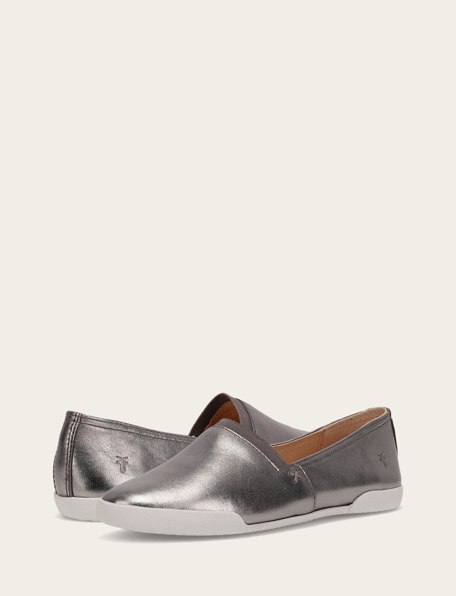 Frye Women's Dark Pewter Melanie Slip On Sneakers / Dark Pewter