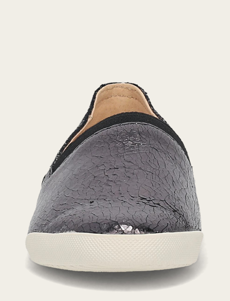 Frye Women's Pewter Mirror Melanie Slip On Sneakers / Pewter Mirror