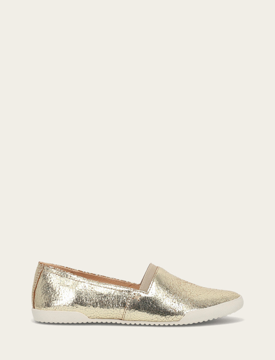 Frye Women's Gold Mirror Melanie Slip On Sneakers / Gold Mirror