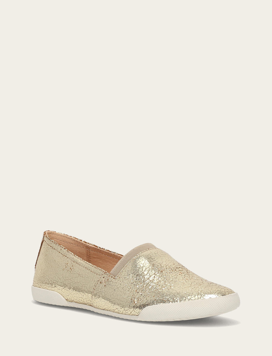 Frye Women's Gold Mirror Melanie Slip On Sneakers / Gold Mirror