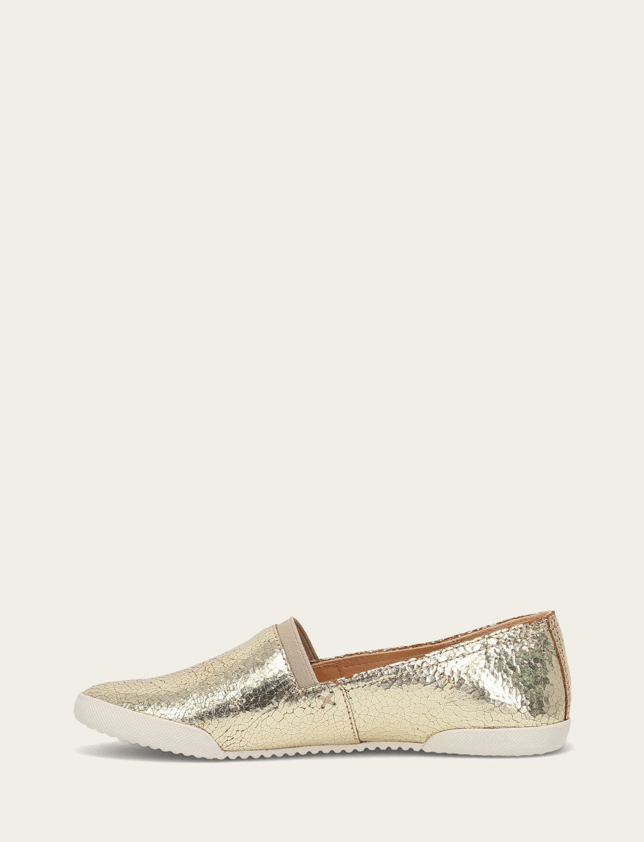 Frye Women's Gold Mirror Melanie Slip On Sneakers / Gold Mirror