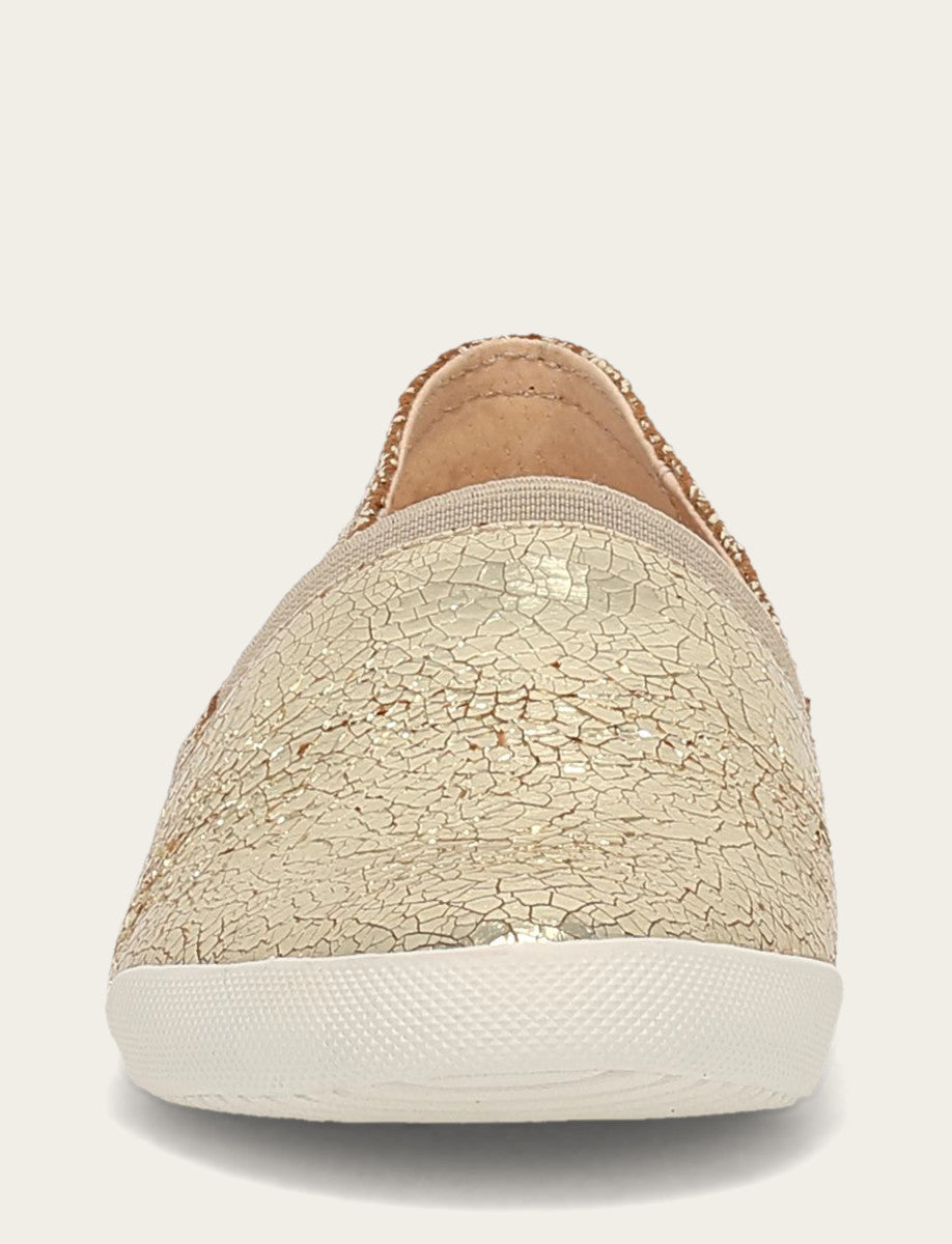 Frye Women's Gold Mirror Melanie Slip On Sneakers / Gold Mirror