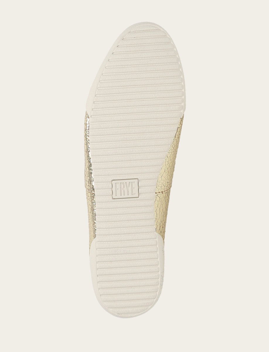 Frye Women's Gold Mirror Melanie Slip On Sneakers / Gold Mirror