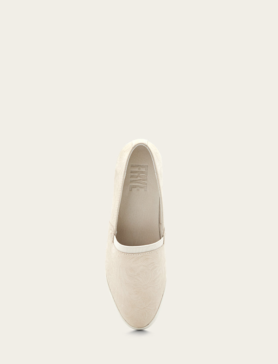 Frye Women's Ivory Melanie Slip On Sneakers / Ivory