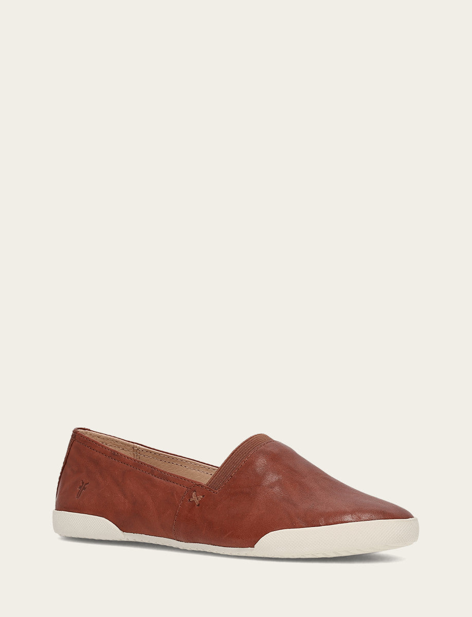 Frye Women's Cognac Melanie Slip On Sneakers / Cognac