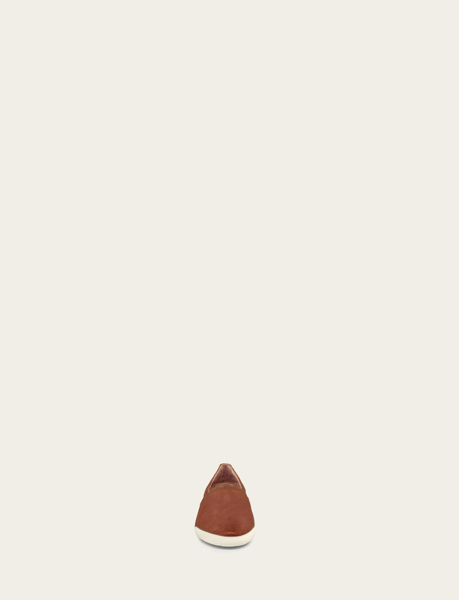 Frye Women's Cognac Melanie Slip On Sneakers / Cognac