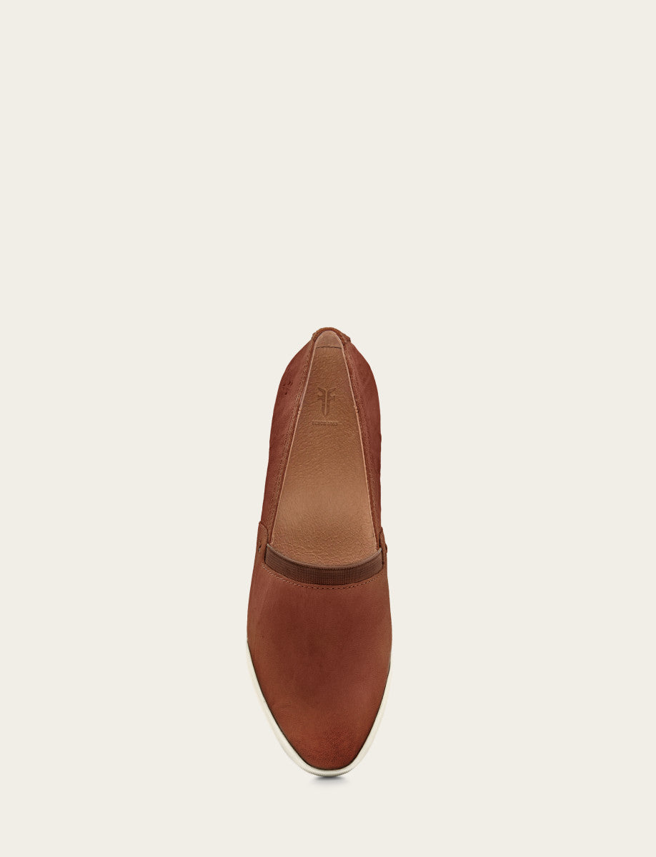 Frye Women's Cognac Melanie Slip On Sneakers / Cognac
