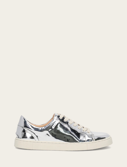 Frye Women's Silver Ivy Low Lace Slip On Sneakers / Silver