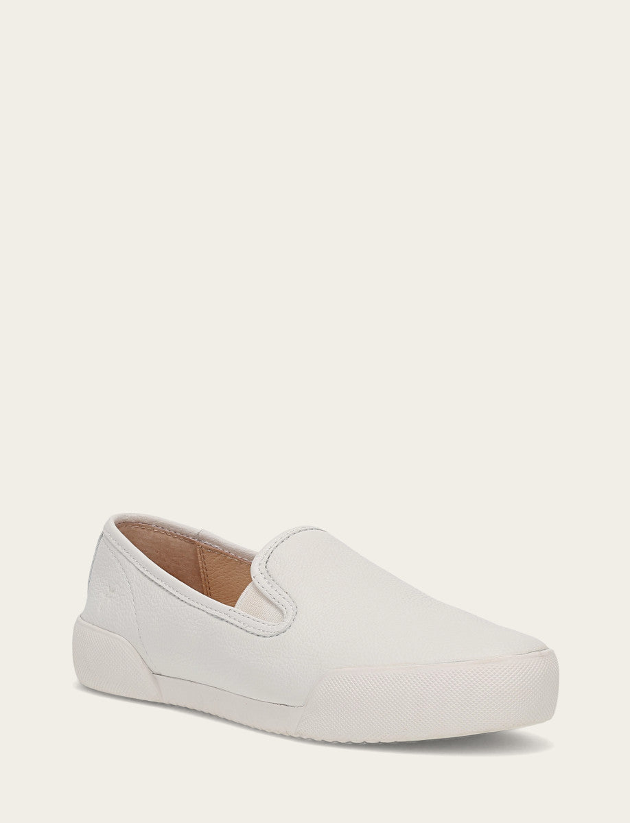 Frye Women's White Mia Slip On Sneakers / White