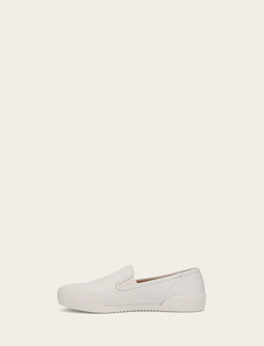 Frye Women's White Mia Slip On Sneakers / White