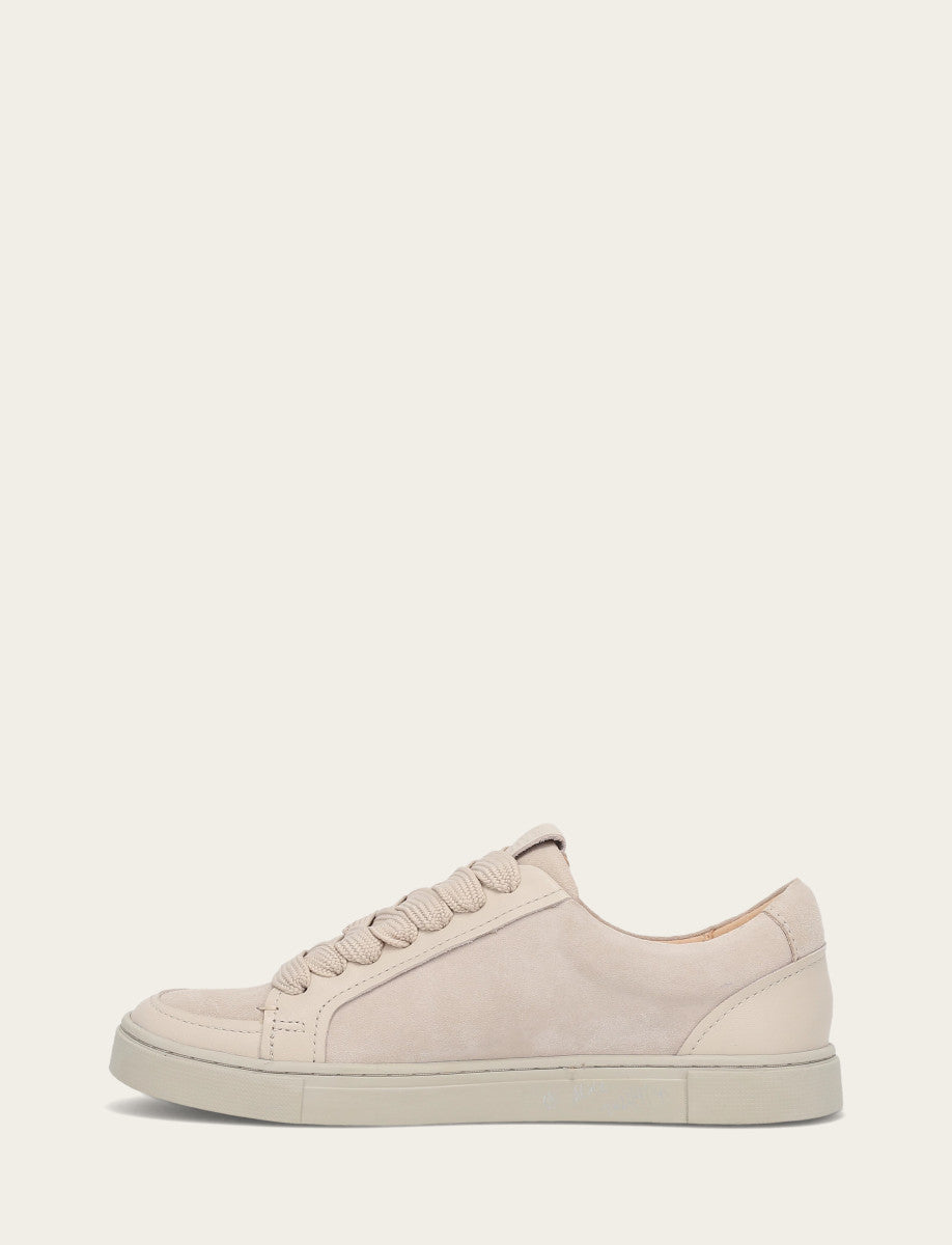 Frye Women's Ivory Ivy Court Low Lace Sneakers / Ivory