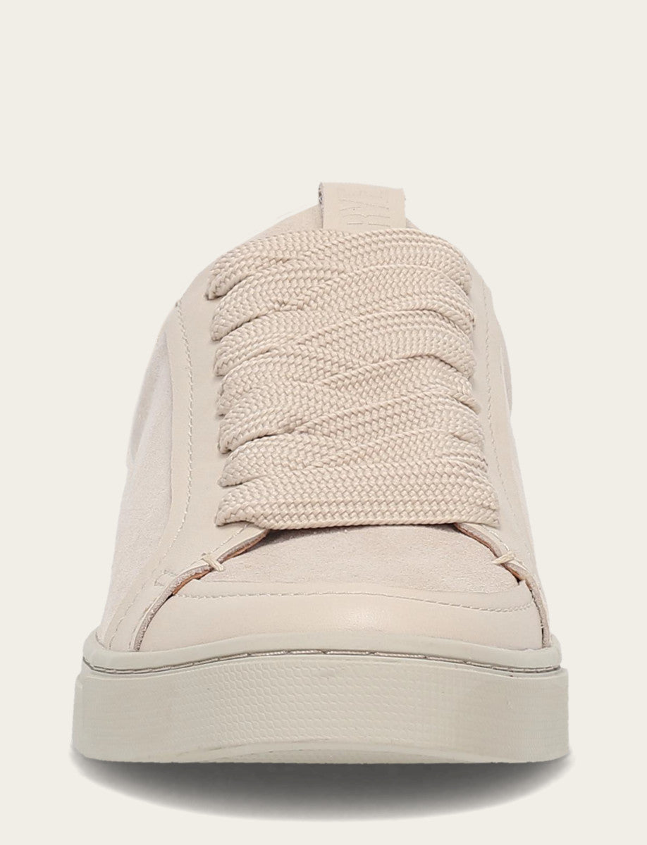 Frye Women's Ivory Ivy Court Low Lace Sneakers / Ivory