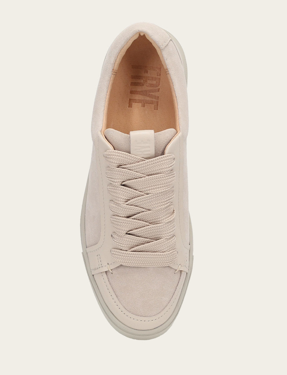 Frye Women's Ivory Ivy Court Low Lace Sneakers / Ivory
