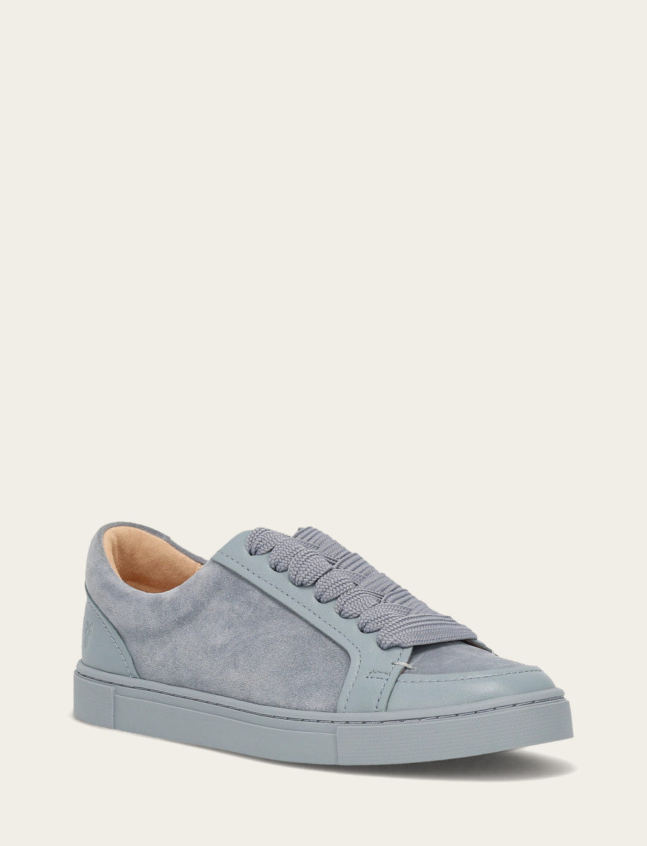 Frye Women's Steel Blue Ivy Court Low Lace Sneakers / Steel Blue