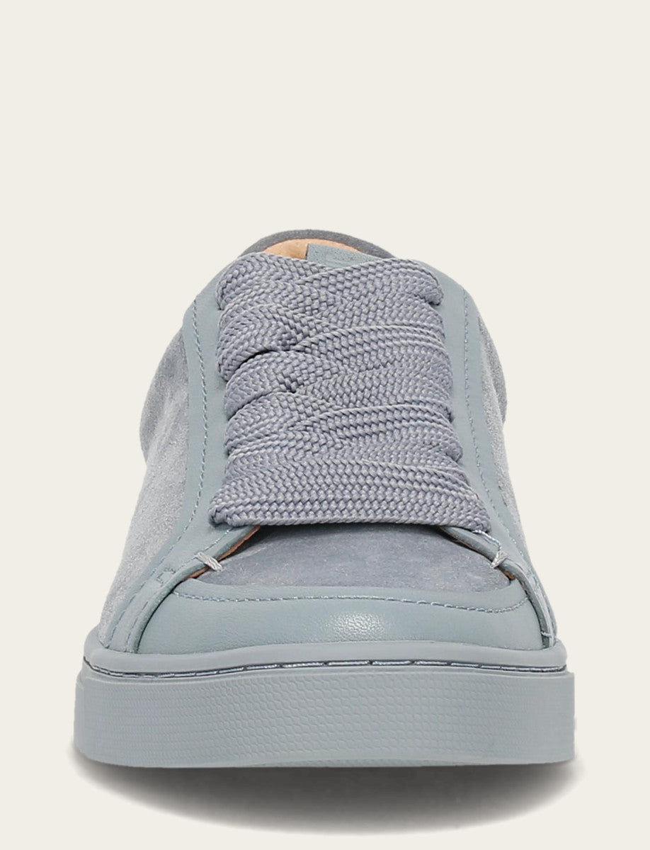 Frye Women's Steel Blue Ivy Court Low Lace Sneakers / Steel Blue