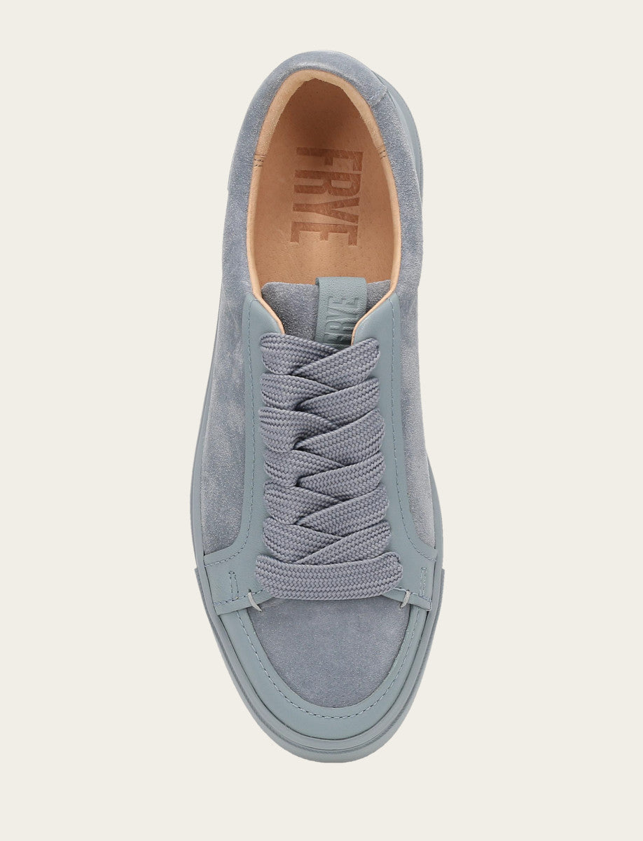 Frye Women's Steel Blue Ivy Court Low Lace Sneakers / Steel Blue